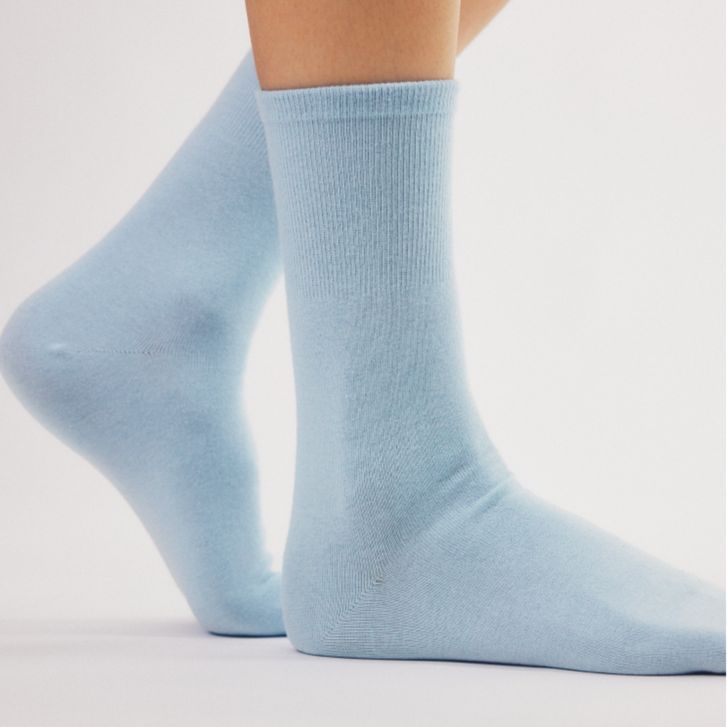 Socks-Cerulean blue