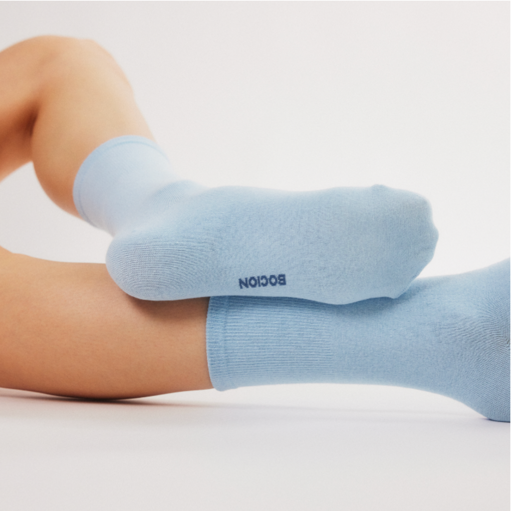 Socks-Cerulean blue