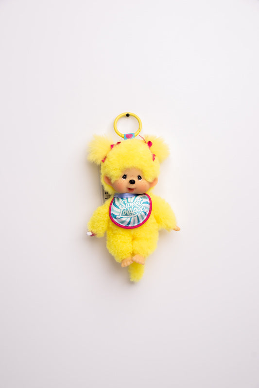 Monchhichi Sweet Lollipop Keychain (Yellow)